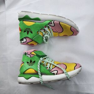 Size 8 - Adidas JS Tubular Yellow Sneakers Shoes Men Jeremy Scott Colorful